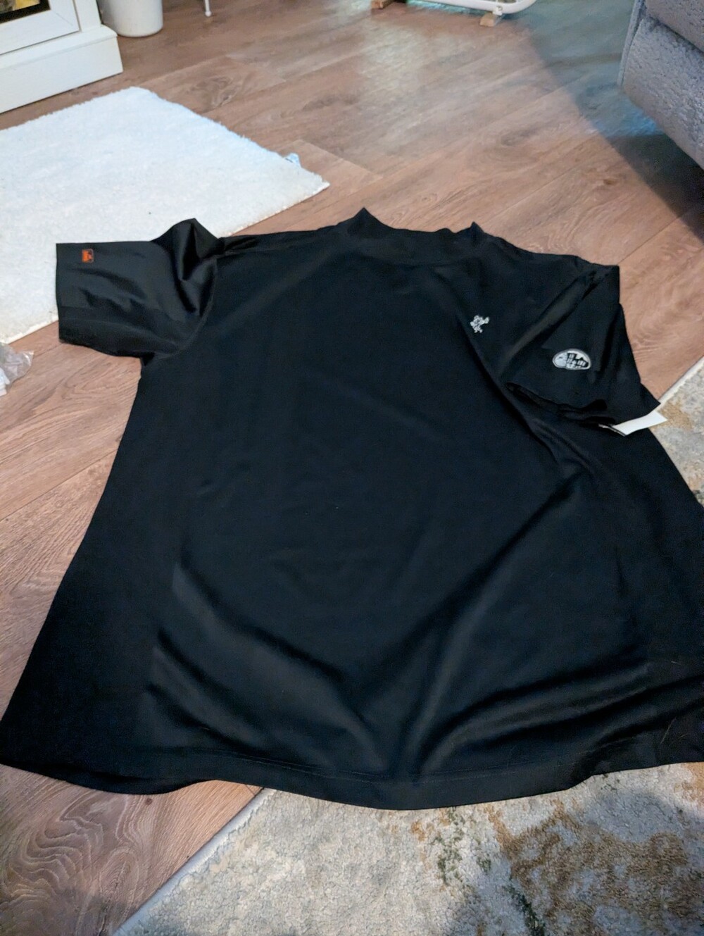 Men's Ashworth Black Short-Sleeve Crew Neck ⛳ Shirt